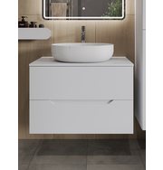 Orange Line Li-80TuwMDF+B05-520W тумба с раковиной подвесная 80 см, белый