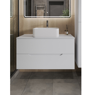 Orange Line Li-100TuwMDF+B02-460W тумба с раковиной подвесная 100 см, белый