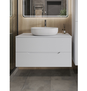 Orange Line Li-100TuwMDF+B05-520W тумба с раковиной подвесная 100 см, белый