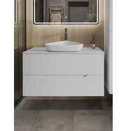 Orange Line Li-100TuwMDF+B07-500W тумба с раковиной подвесная 100 см, белый