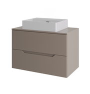 Orange Line Li-70TuLMDF+B04-500W тумба с раковиной подвесная 70 см, латте/белый