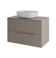 Orange Line Li-70TuLMDF+B05-480W тумба с раковиной подвесная 70 см, латте/белый