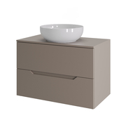 Orange Line Li-70TuLMDF+B07-420W тумба с раковиной подвесная 70 см, латте/белый