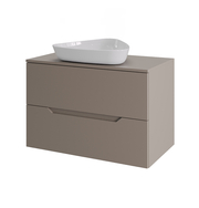 Orange Line Li-70TuLMDF+B07-500W тумба с раковиной подвесная 70 см, латте/белый