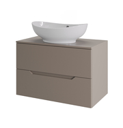 Orange Line Li-70TuLMDF+B08-585w тумба с раковиной подвесная 70 см, латте/белый