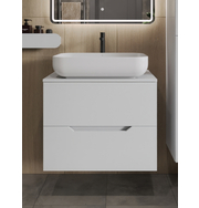 Orange Line Li-70TuwMDF+B03-600W тумба с раковиной подвесная 70 см, белый