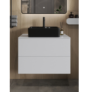 Orange Otto Ot-75TuMDF+B01-475MB тумба с раковиной подвесная 75 см, белый глянец