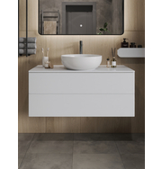 Orange Otto Ot-100TuMDF+B07-420W тумба с раковиной подвесная 100 см, белый глянец